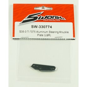 Ricambi Sworkz S35-3-4/S35-3-4E/S35GT SW330774 SWORKz T-7075 Aluminum Steering Knuckle Plate (1PC)