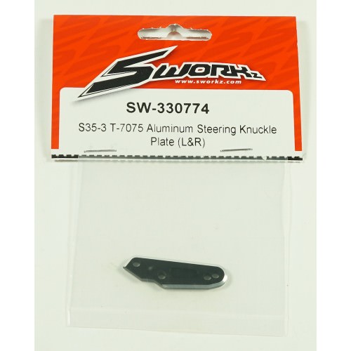 Ricambi Sworkz S35-3-4/S35-3-4E/S35GT SW330774 SWORKz T-7075 Aluminum Steering Knuckle Plate (1PC)