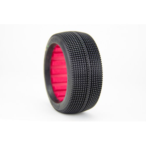 1/8 Off-Road Buggy 14020QR AKA GOMME 1:8 Buggy Zipps (SUPER SOFT - LONG WEAR) W/ RED INSERTS