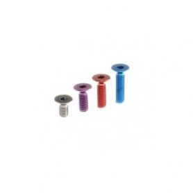 Viti Ergal 69639 Hiro-Seiko 7075 Testa svasata esag. M3x6 Tamiya Blue (5)