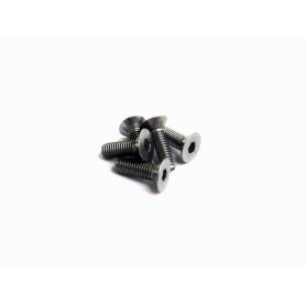 Viti Ergal 69741 Hiro-Seiko 7075 Testa svasata esag. M3x12 Silver Black (5)