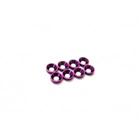 Rasamenti e Rondelle 69881 Hiro-Seiko Ranella conica small 3mm Purple (8)
