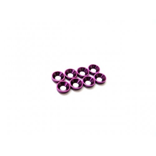 Rasamenti e Rondelle 69881 Hiro-Seiko Ranella conica small 3mm Purple (8)