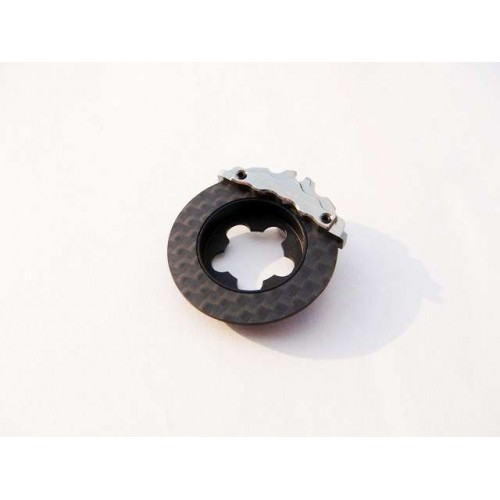Ricambi Radio 69964 Hiro-Seiko Carbon Fiber Brake Disc per volantino (Ti)