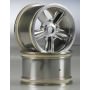 Ricambi Axial AX8004 Axial Wicked Retro 5-Spoke Monster Truck Wheels, Satin Chrome (2