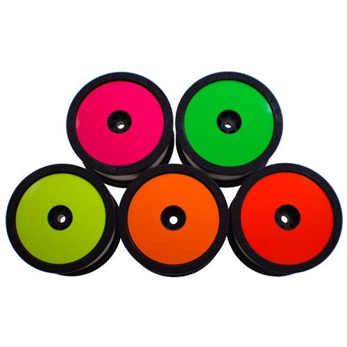 Cerchi e Accessori DER-SD1-P De Racing Wheel sticker disk for 1/10 buggy Pink
