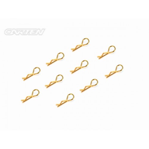 Accessori Carrozzerie - Clips GBP1206 CARTEN Gold Body Pin 6mm 1/10 (10)