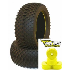 1/8 Off-Road Buggy T910M4C Komodo Dragon - 4 GOMME MEDIUM + RIEMPIMENTO + 4 CERCHI