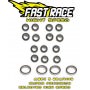 Cuscinetti a sfere in acciaio FastRace kit cuscinetti Mugen MBX6/MBX7 (18 pz.)