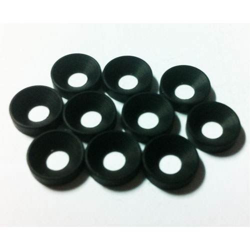 Rasamenti e Rondelle FastRace rondelle svasate 3 mm. anodizzate Nere (10 pz.)
