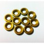 Rasamenti e Rondelle FastRace rondelle svasate 4 mm. anodizzate Oro (10 pz.)