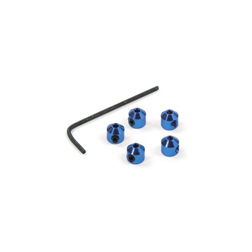 Rasamenti e Rondelle FR07200B Fast Race collarini x leveraggi alluminio blu (5 pz.)