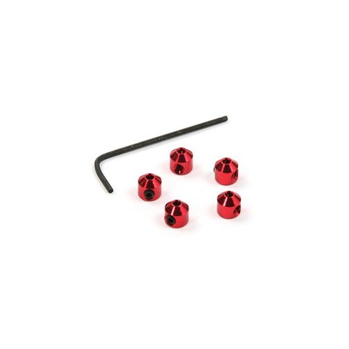 Rasamenti e Rondelle FR07200R Fast Race collarini x leveraggi alluminio rosso (5 pz.)