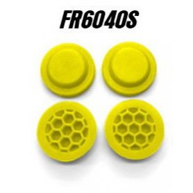 Ricambi Team Associated RC8B3/RC8B3.2 FR6040S FastRace Membrane Rinforzate Honeycomb Yellow per tappi 4hole SOFT (4)
