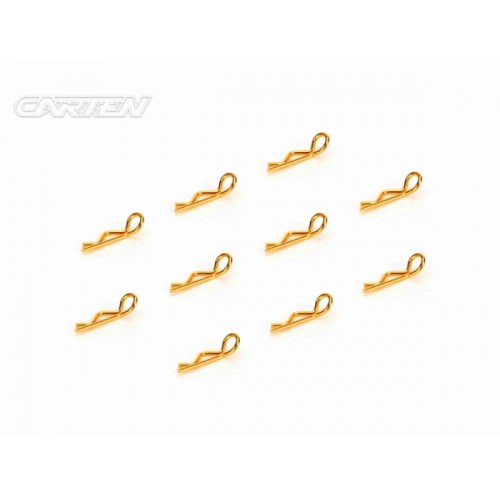 Accessori Carrozzerie - Clips GBP1206S CARTEN Gold Body Pin 6mm Small Head 1/10 (10)