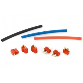 Connettori - Guaine - Cavi HW86070040 HobbyWing T-Plug Hi-Volt M/F tipo Deans (3 coppie + termostringente)