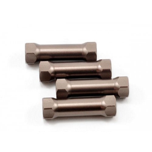Ricambi Kyosho MP9 MP10 IFW401B KYOSHO Kyosho Inferno SP Aluminum Radio Posts in Gunmetal - 4 Pcs