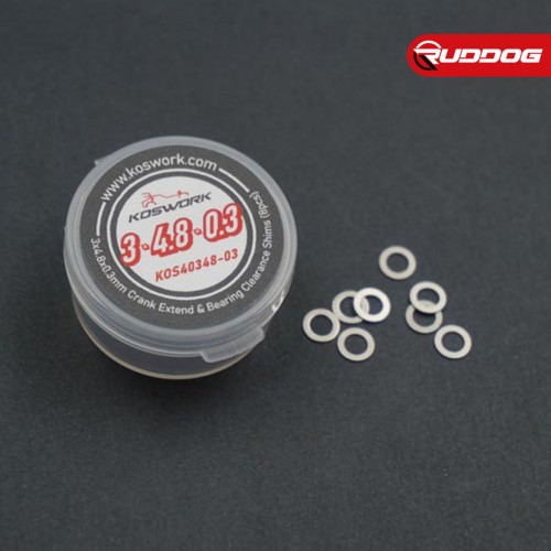 Rasamenti e Rondelle KOS40348-03 Koswork 3x4.8x0.3mm Crank Extend & Bearing Clearance Shims (8pcs) rasamenti
