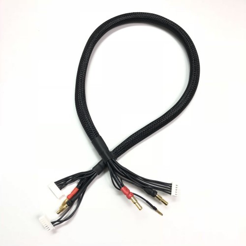 Connettori - Guaine - Cavi MCL4171 MACLAN 2S/4S CHARGE CABLE WITH 4MM/5MM BULLET CONNECTORS Cavo Ricarica