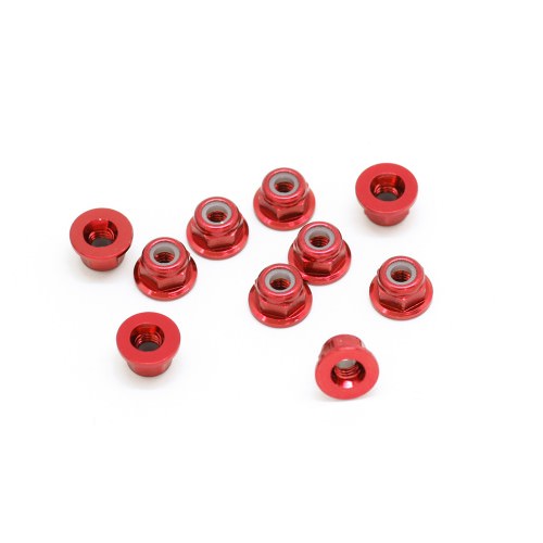 Ricambi Sworkz S35-3-4/S35-3-4E/S35GT SW103003 SWORKz Self Locking Nut with Washer Aluminium M3 red (10)