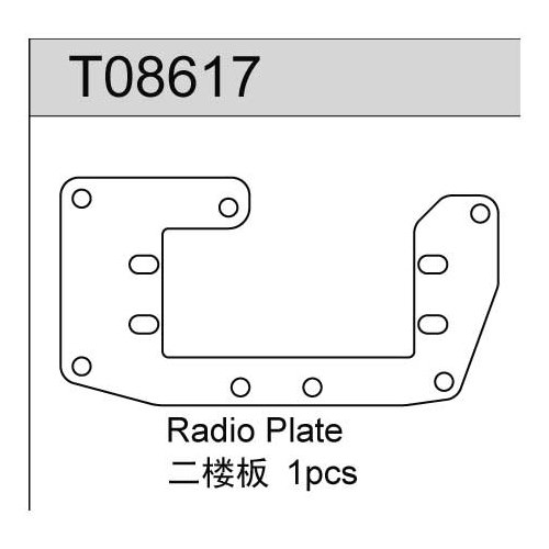 Ricambi TEAM C T8/T8E T08617 TEAM C Piastra Radio