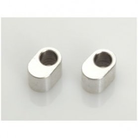 Ricambi LRP S8 132610 LRP INSERTS FRONT ALUMIOUM ARM MOUNT 2 PZ