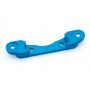 Ricambi LRP S8 132655 LRP Aluminium Fore Susp. Arm Mount Rear New2.7° (blue) - S8 BXR