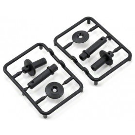 Ricambi X-Ray XB2 - XB4 361320 XRAY XB4 SUPP CARROZZ-SUPP BATTERIA-RONDELLE ALETTONE