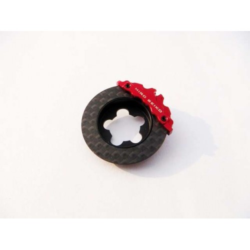 Ricambi Radio 69962 Hiro-Seiko Carbon Fiber Brake Disc per volantino (RED)