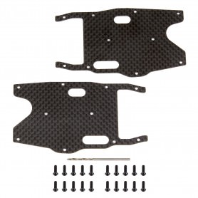 Ricambi Team Associated RC8B3/RC8B3.2 81419 Team Associated RC8B3.1 FT Graphite Arm Stiffeners, rear