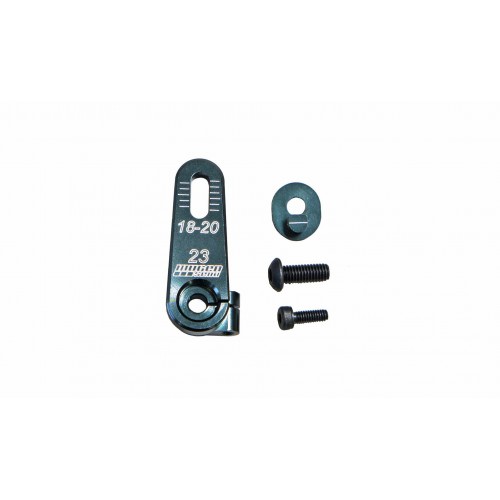 Squadrette e Ricambi Servi B0552 Mugen Squadretta servo alluminio 7075 Adj. Servo Horn Al. 23T (SANWA, KO)