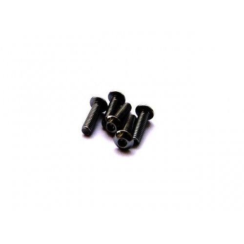 Viti Ergal 69870 Hiro-Seiko 7075 Testa bottone esag. M3x8 Black (5)