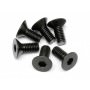 Viti Ergal 69873 Hiro-Seiko 7075 Testa Piatta esag. M3x6 Black (5)