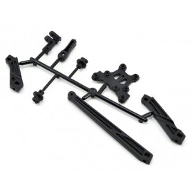 Ricambi Mugen MBX6/7R - MBX8 E2107 Mugen MBX7 Tension Rod, Body Mount & Front Upper Brace Set