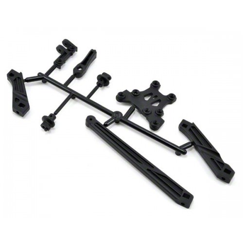 Ricambi Mugen MBX6/7R - MBX8 E2107 Mugen MBX7 Tension Rod, Body Mount & Front Upper Brace Set