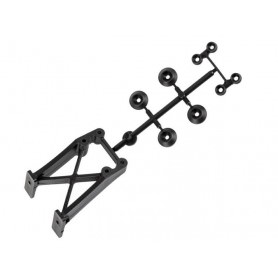 Ricambi Mugen MBX6/7R - MBX8 E2428 Mugen SUPPORTO ALETTONE posteriore + 15mm