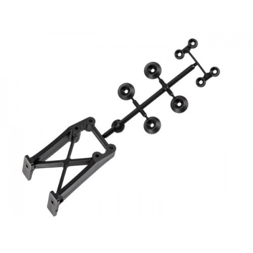 Ricambi Mugen MBX6/7R - MBX8 E2428 Mugen SUPPORTO ALETTONE posteriore + 15mm