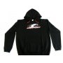 Felpe Felpa Serpent Nera con cappuccio TG. XL