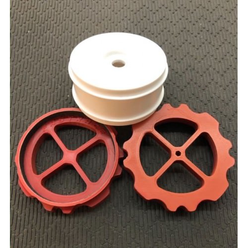 Colle, Attivatori e Accessori FR41R Fast Race Scaper attrezzo raschia cerchi 1/8 Off (Rosso)