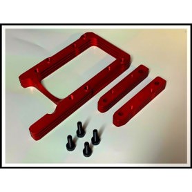 Ricambi Sworkz S35-3-4/S35-3-4E/S35GT FR6045SWR FastRace Quick Change Engine Mount Set for SWORKZ S35 (Red)
