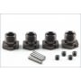 Ricambi Kyosho MP9 MP10 IFW326GM Kyosho MP9 trascinatori stretti, grigi, 4 pz.