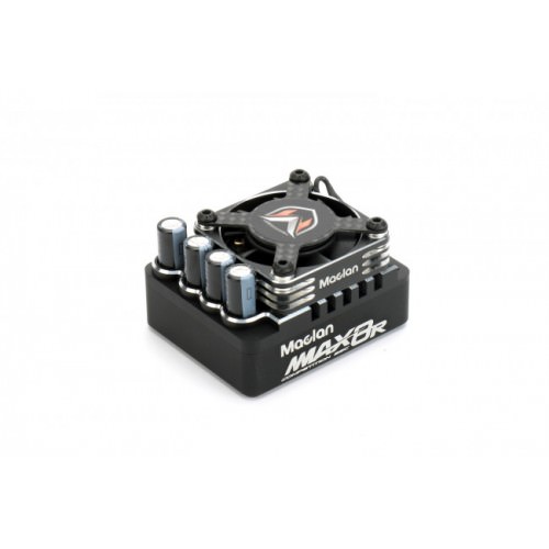 ESC Elettrici 1/8 MCL2008 MACLAN MMAX 8R Pro 1/8 Competition sensored 200A ESC with Hurricane Fan and Carbon Guard