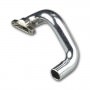 NOVAROSSI NV-40601 Novarossi Polished manifold set side exhaust cylindrical for Serpent car