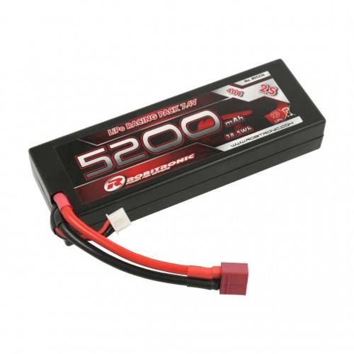 Batterie 2S R05236 Robitronic LiPo Battery 5200mAh 2S 40C T-Plug