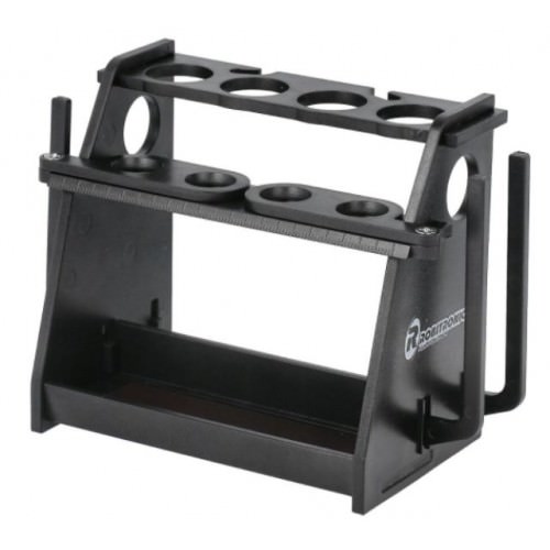 Utensili per Ammortizzatori R07502S Robitronic Supporto nero montaggio ammortizzatori 1/10 Versione 2