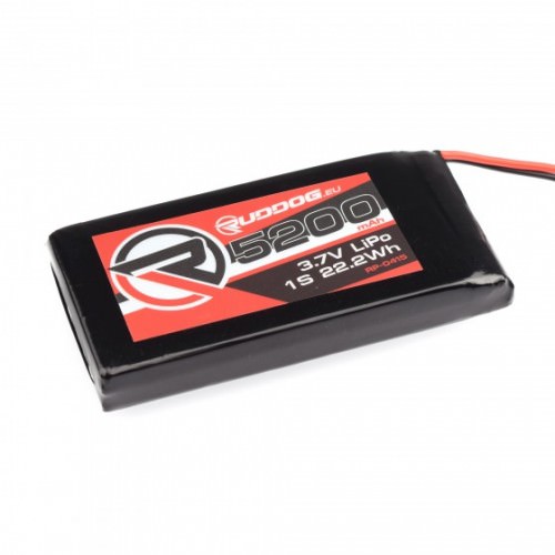 Batterie RX- TX RP-0415 RUDDOG 5200mAh 3.7V M17 LiPo Transmitter Battery Pack
