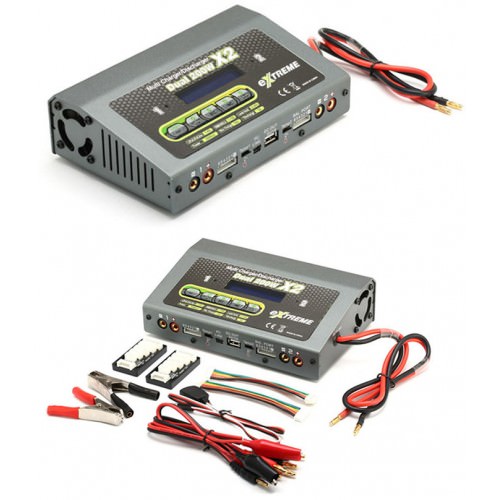 Carica Batterie SK-100016-01 EXTREME Dual 200W DC Multy C/Discharger