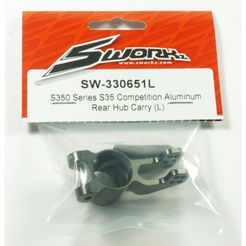 Ricambi Sworkz S35-3-4/S35-3-4E/S35GT SW330651L SWORKz S350 Competition Aluminum Rear Hub Carry (L)
