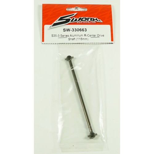 Ricambi Sworkz S35-3-4/S35-3-4E/S35GT SW330663 SWORKz Aluminum R-Center Drive Shaft (115mm)
