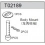 Ricambi TEAM C TC02 - TM2 - TC04 T02189 TeamC Body Mount - TM2